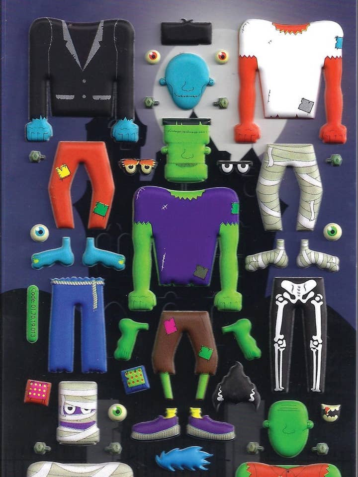 Gör ett monster barnpyssel klistermärken för wholesale av Paper Projects Ltd