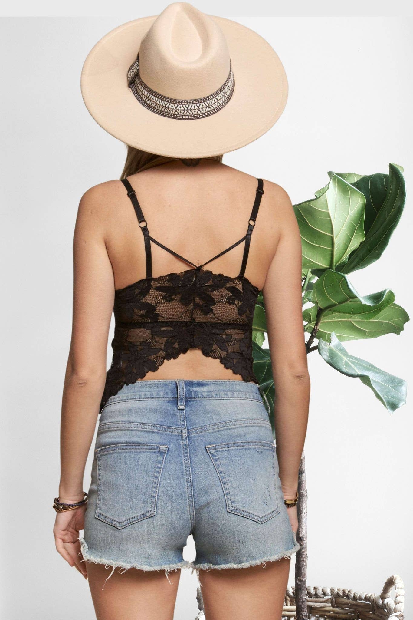 Madelyn - Wholesale Camisole - Women's - LET3617-RHINESTONE LACE TOP4