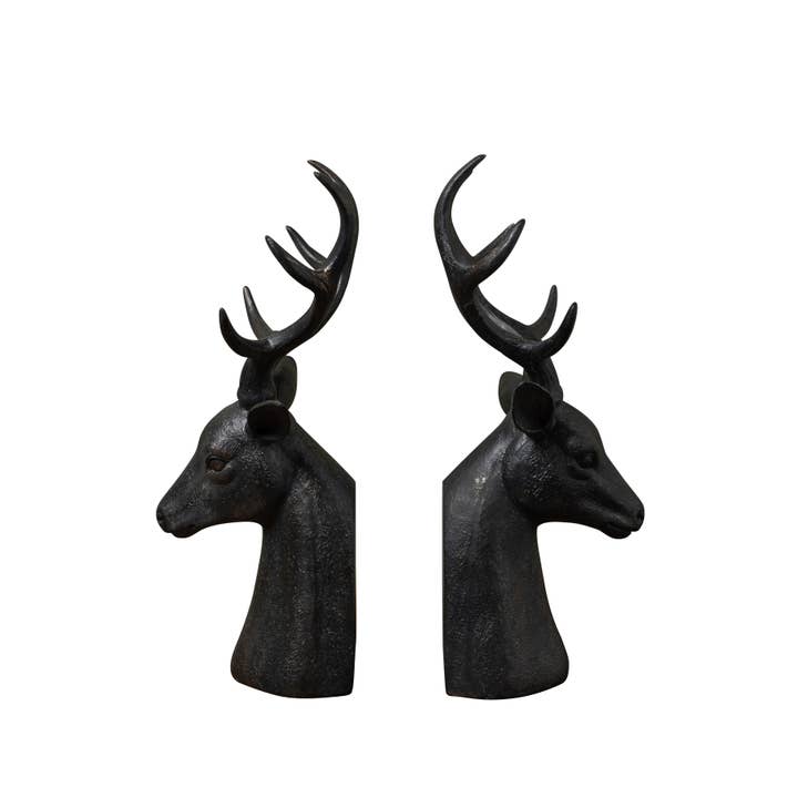 Chehoma USA - Vente Serre-livres - Serre-livres, têtes de cerf, grands bois1