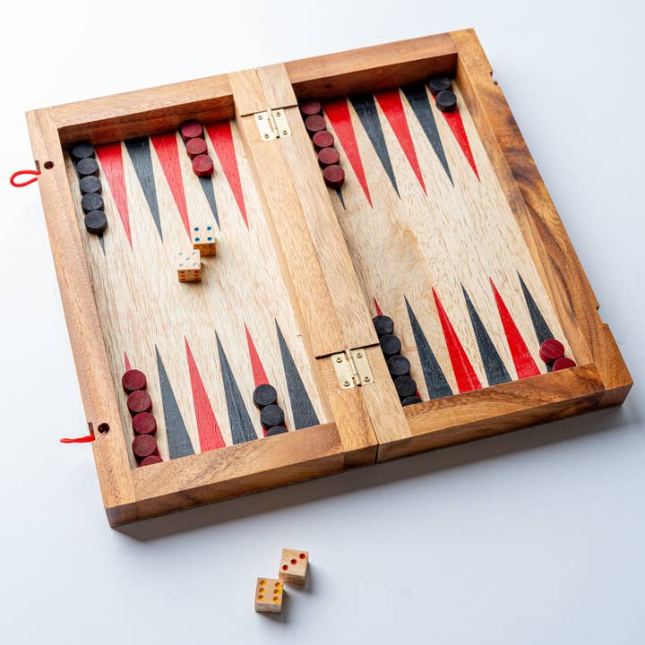 Verve Culture - Wholesale Board Game - Backgammon Mangowood Game Set