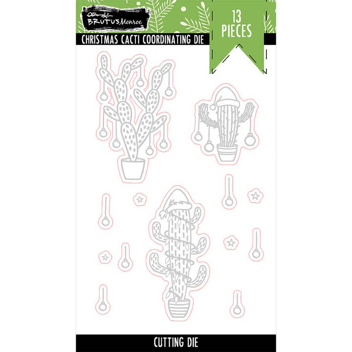 Christmas Cacti Coordinating Dies for wholesale by Brutus Monroe LLC