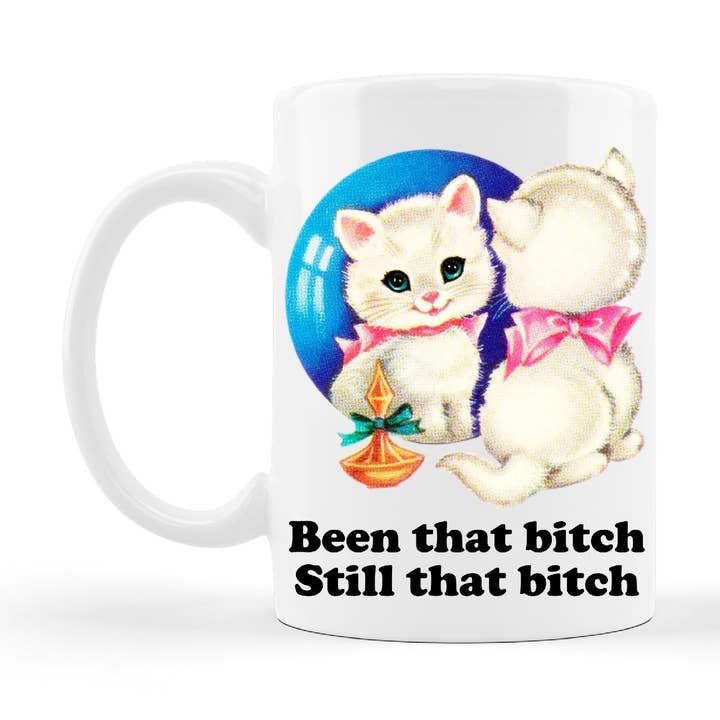 Ace the Pitmatian Co – Caneca por atacado – Foi Que Cadela Ainda Que Bitch Cat Cang0