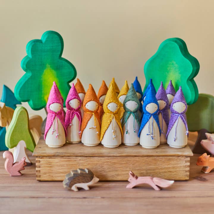Wonderheart - Wholesale Wood Toy - Kids - Orange Wooden Gnome