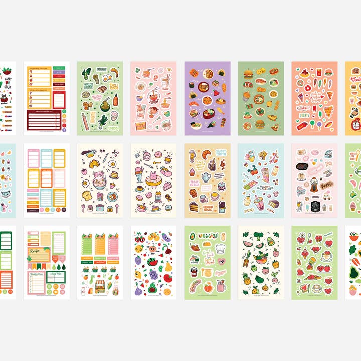 Passion Planner - Wholesale Sticker - Let's Eat! Foodie Sticker Book4