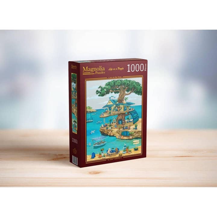 Magnolia Puzzles Australia - Wholesale Puzzle – Adult - Magnolia 3451 Cats on the Tree Julia Vaihicheva 1000pc Jigsaw Puzzle