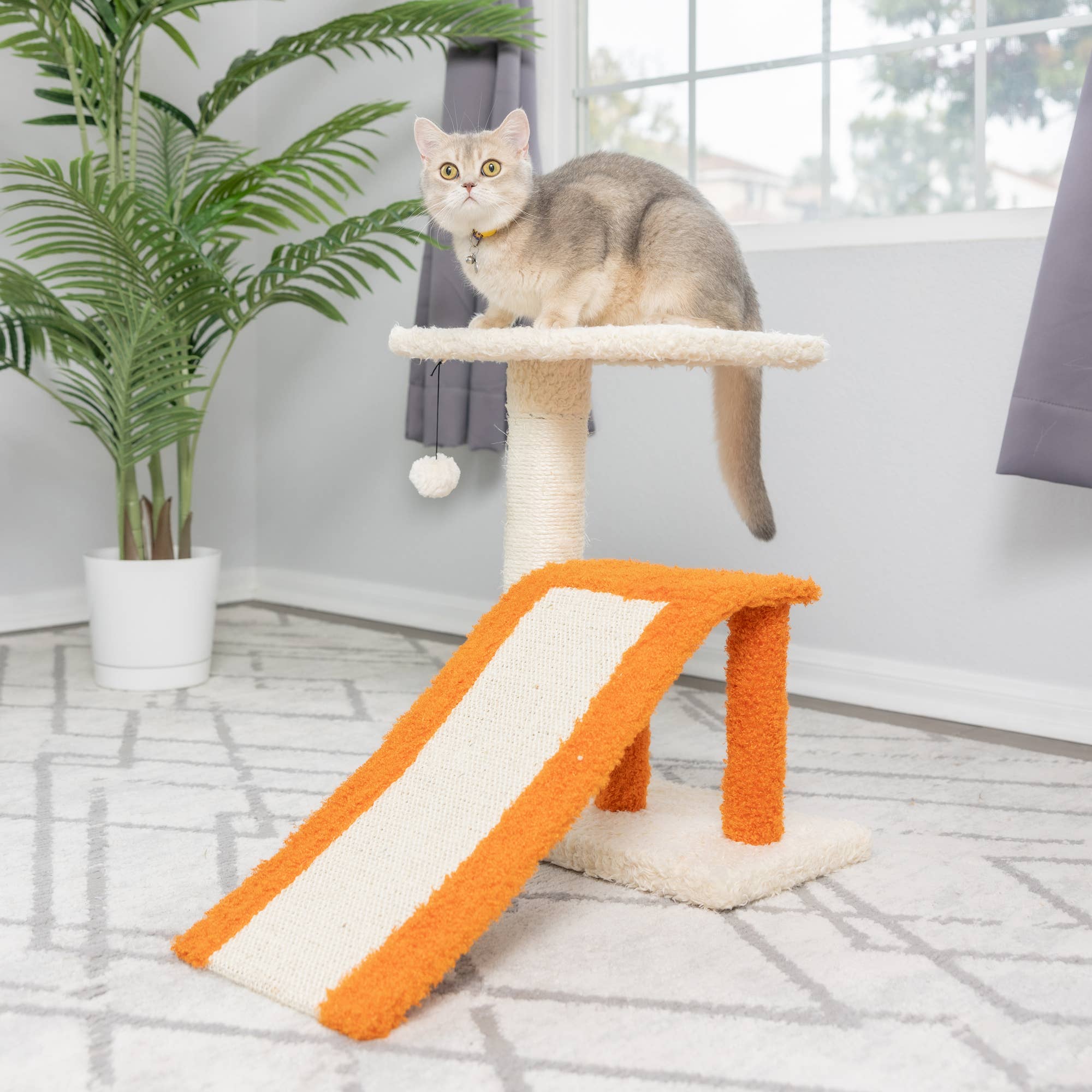 Armarkat - Wholesale Pet Scratcher - Cat - Armarkat Two Level Platform Scratcher W Sisal Carpet Ramp3