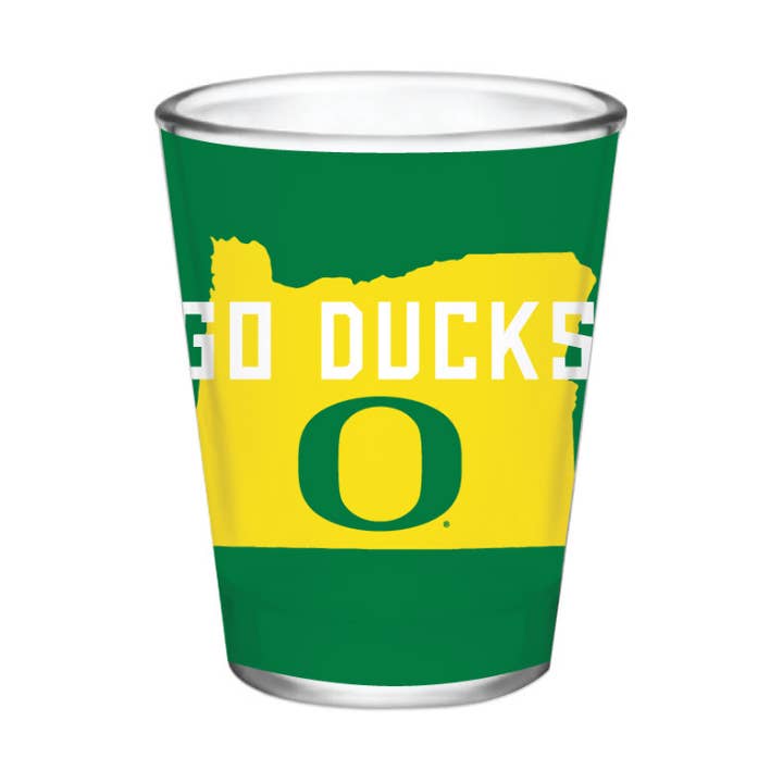 Indigo Falls - Wholesale Shot Glass - 2oz Oregon Ducks MyState Collector Glass0