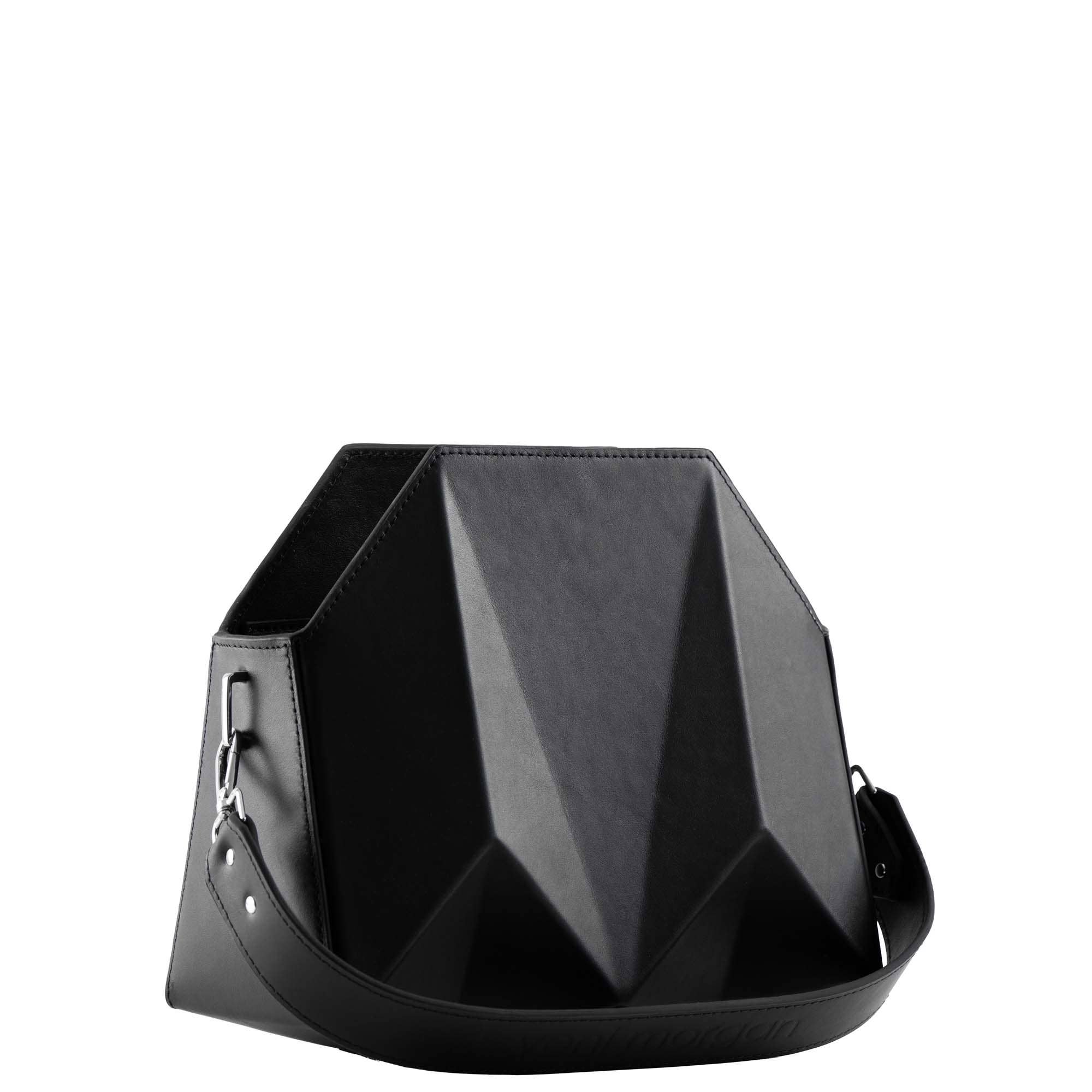 veni morgan - Wholesale Top Handle Bag - Women's - bako in black leather2