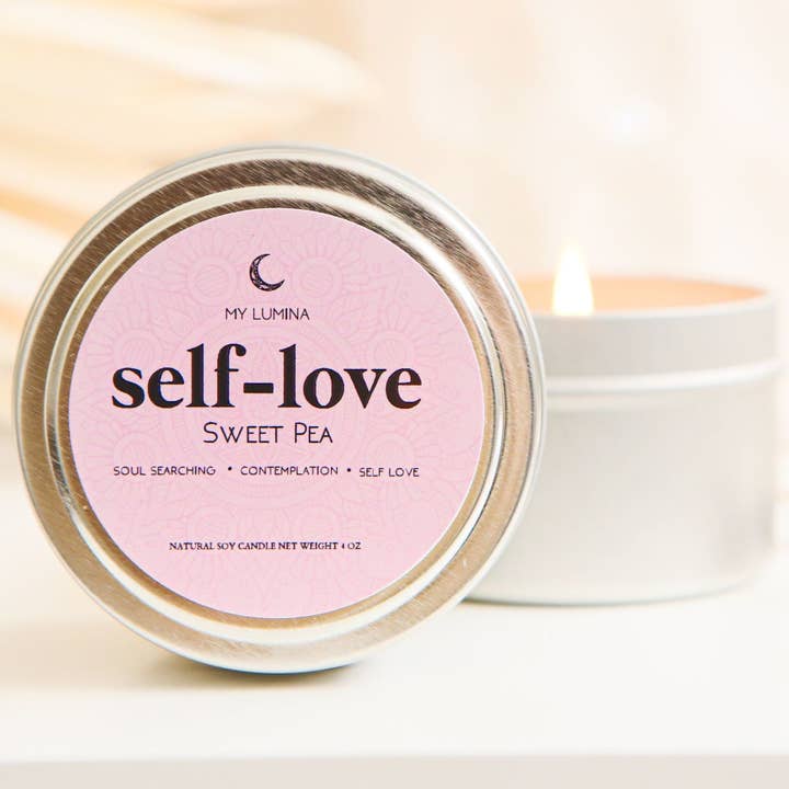 Self-love Mini-Kerze, 4 Unzen für den Großhandel von My Lumina
