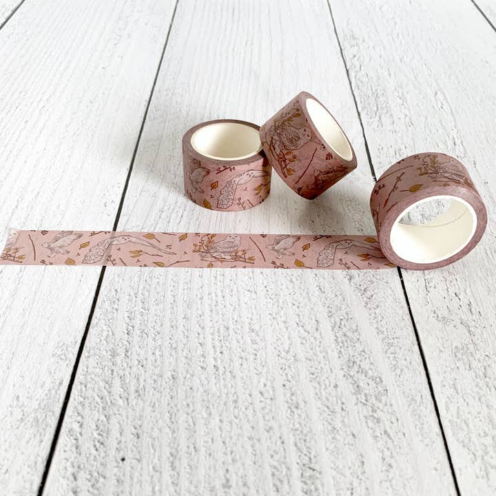 Corvidae drawings & designs - Wholesale Washi Tape - Snowy Owl Washi Tape5