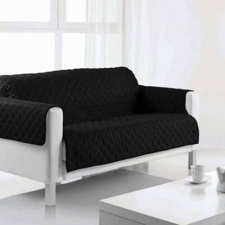 2-seater sofa cover 175x210 cm Polyester Black for wholesale by Housse De Rêve