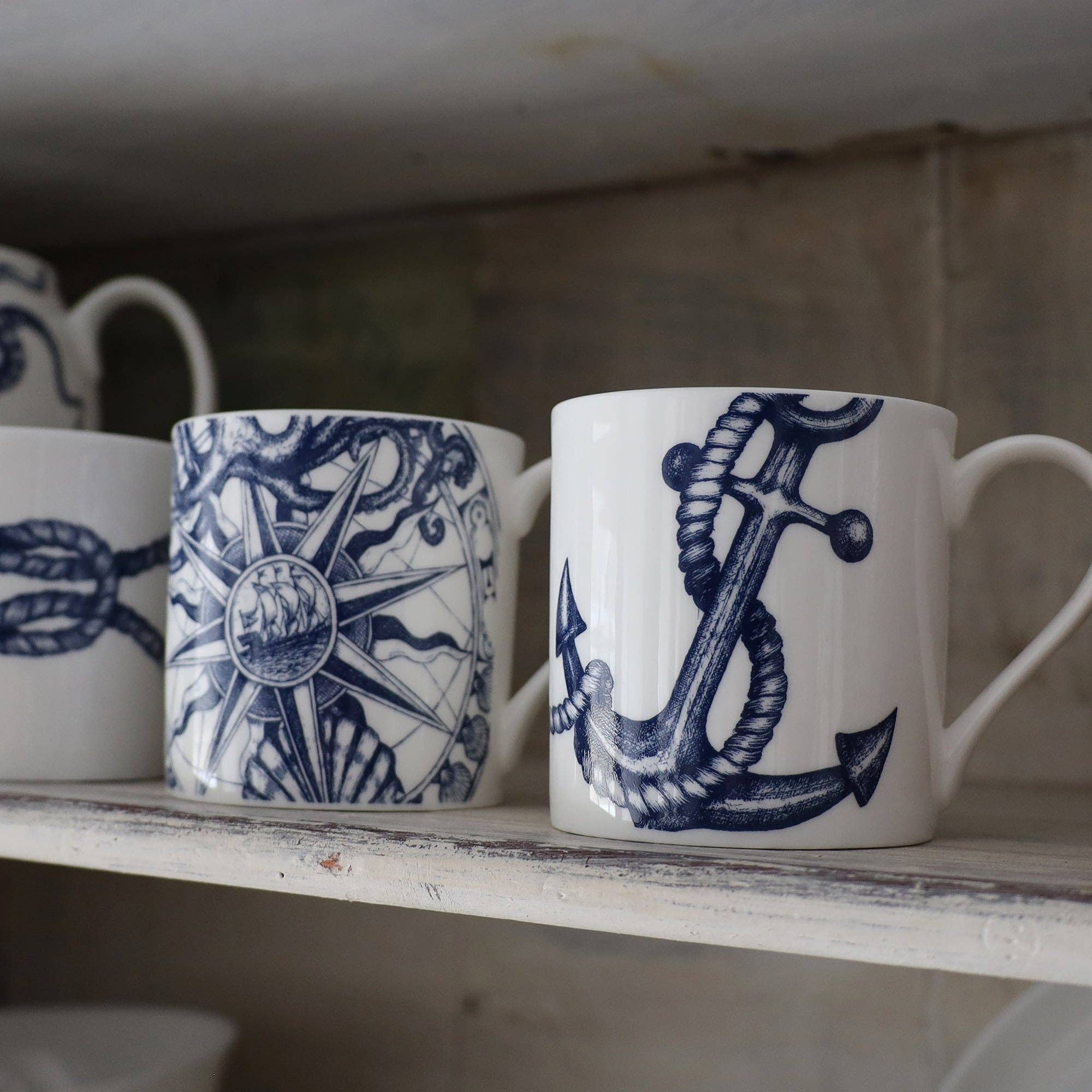 Cream Cornwall - Wholesale Coffee Mug - Bone China Anchor Mug3
