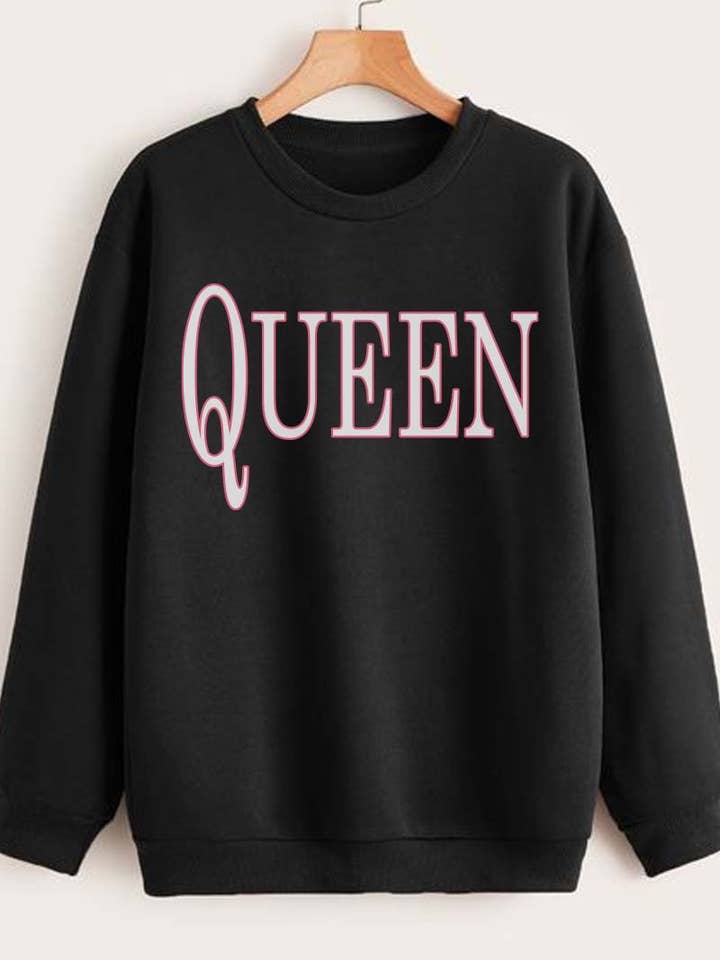 M8522-SW QUEEN graphic sweatshirts for wholesale by HARANG