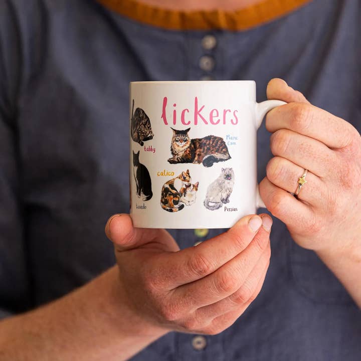 Fly Paper Products - Wholesale Coffee Mug - Lickers Cat Pun Animal / Pet Lover Coffee or Tea Mug 3