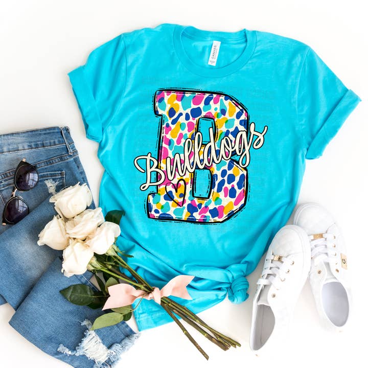 Transferencia DTF de Puntos Brillantes de Bulldogs para venta al por mayor de Flawless Transfers