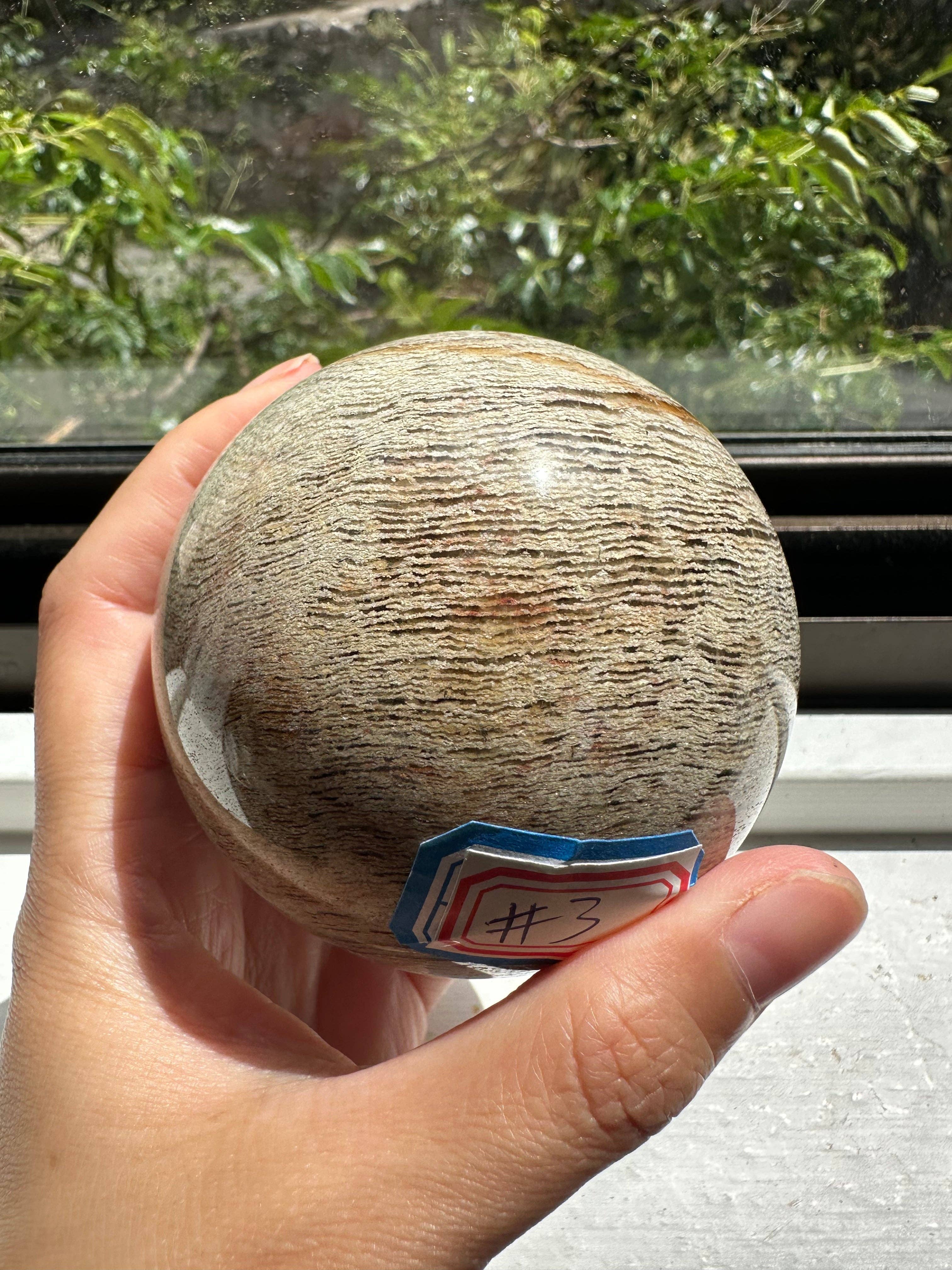 Moon Rituals - Wholesale Spiritual stone/crystal - Enchanting Garden Quartz Sphere | Natural Lodolite Crystal Ball | Healing Meditation Gemstone, Christmas Crystal Gift #31