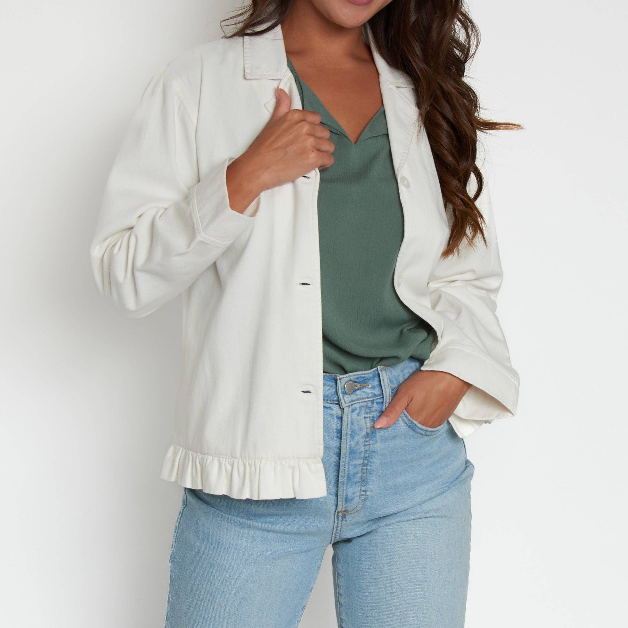 Howard's - Wholesale Jacket - Women's - Billie Lightweight Button Up Cotton Twill Jacket0