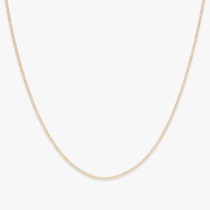 Grande collana a catena a barbazzale riempita in oro per la vendita all'ingrosso da parte di Koi Atelier