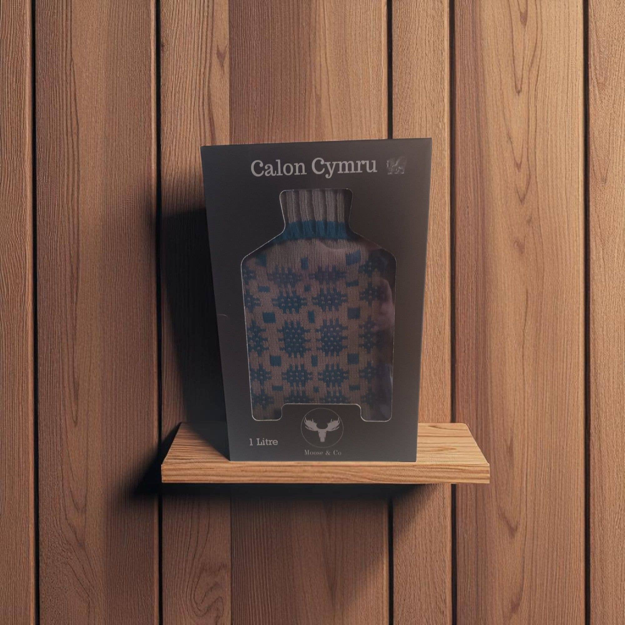 Moose & Co – wholesale Hot/cold compress – Teal Welsh Tapestry Blanket Design Hot Water Bottle1