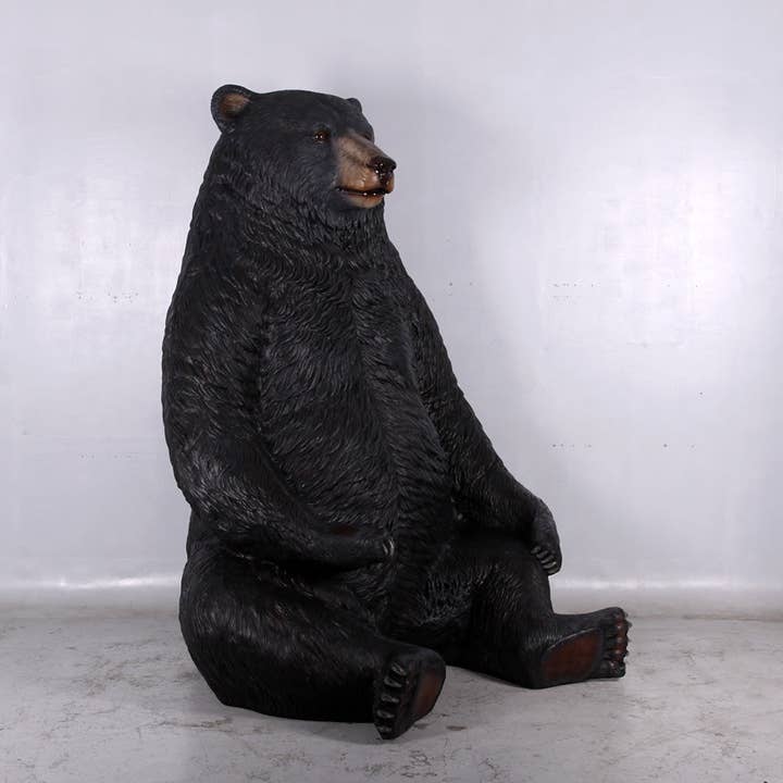 LM Treasures - Wholesale Stuffed/Plush Toy - Kids & Baby - Jumbo Black Bear Life Size Statue8