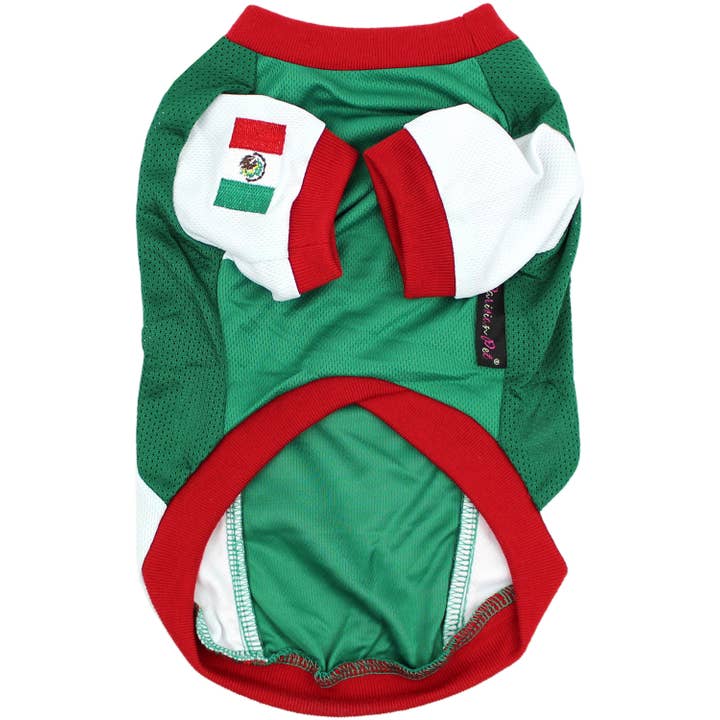 Parisian Pet® - Wholesale Pet Jersey - Dog - Team Mexico Jersey Dog T-Shirt – Trendy Football Pet Jersey