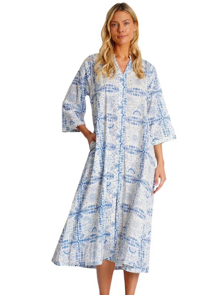 Cotton Kaftan Dress for wholesale by La Moda Clothing