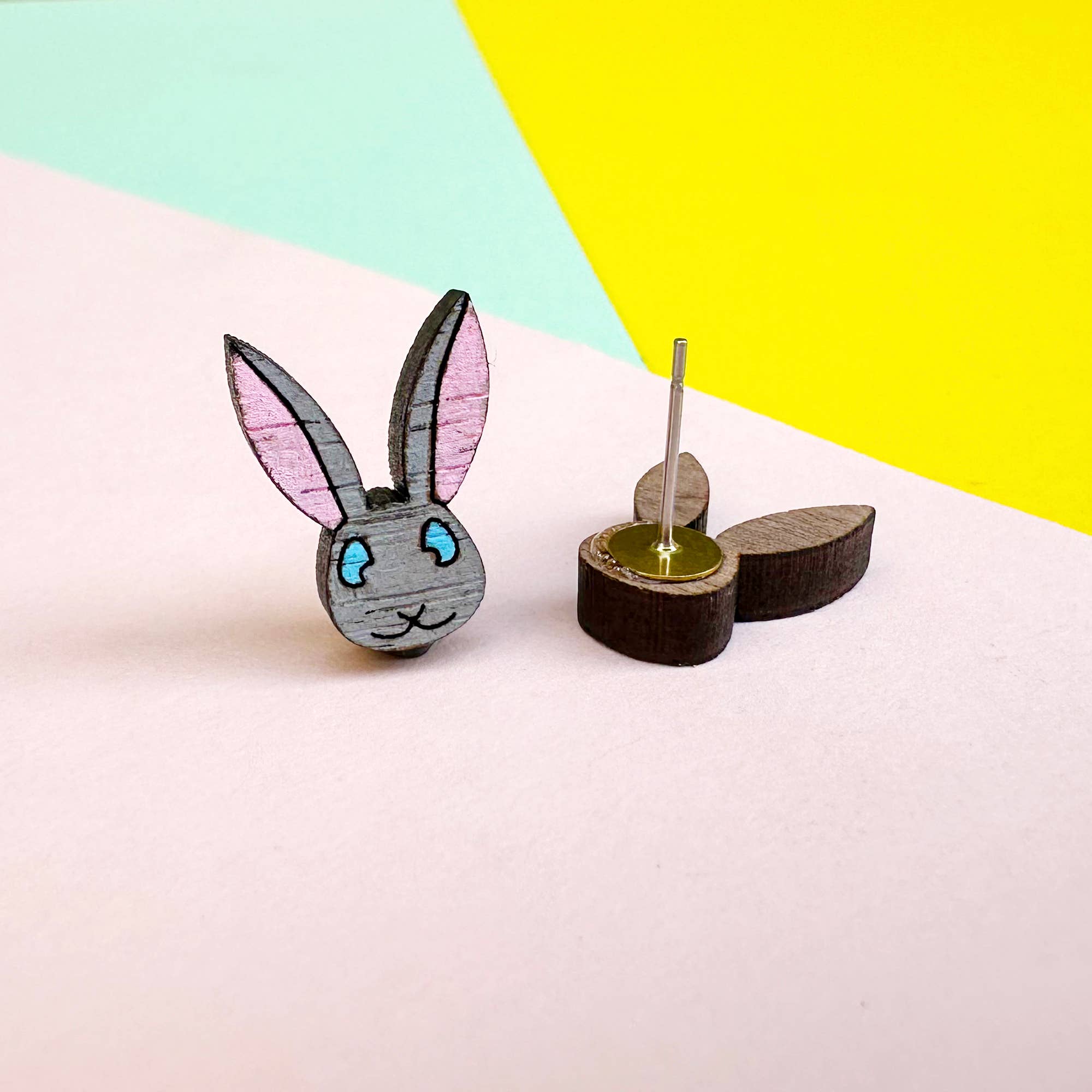 Silly Loaf - Wholesale Stud/Post Earrings - Easter Bunny Stud Earrings2