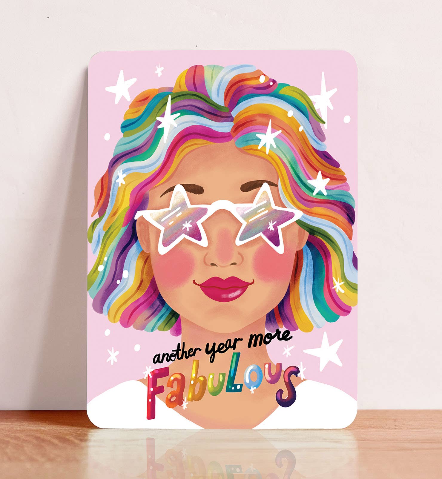 Aniet Illustration - Vendita all'ingrosso Biglietti di auguri - Biglietto di auguri compleanno donna favolosa cartolina1