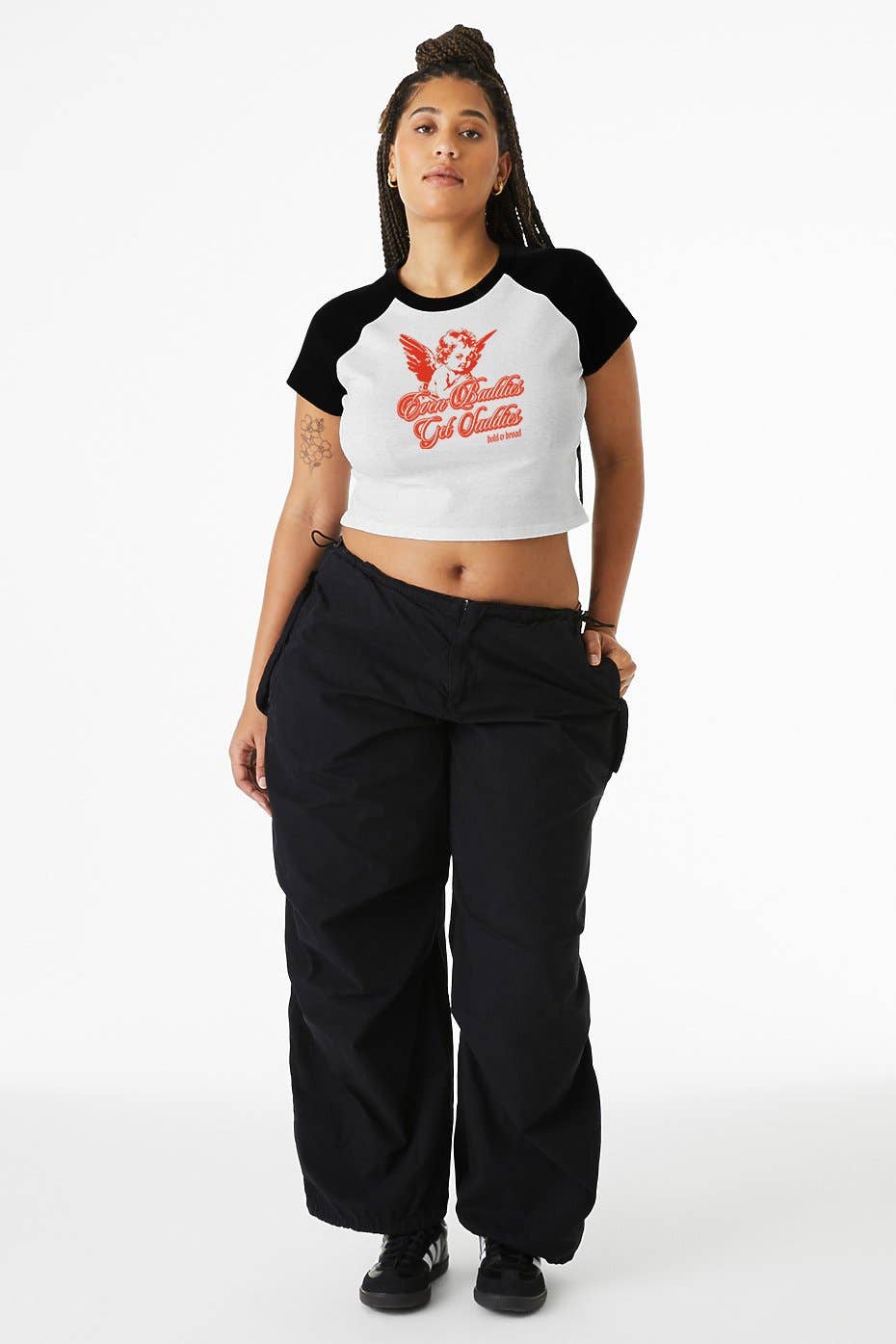 Bold & Broad - Wholesale Screen Printed T-Shirt - Women's - Angel Jawn Baby Tee2