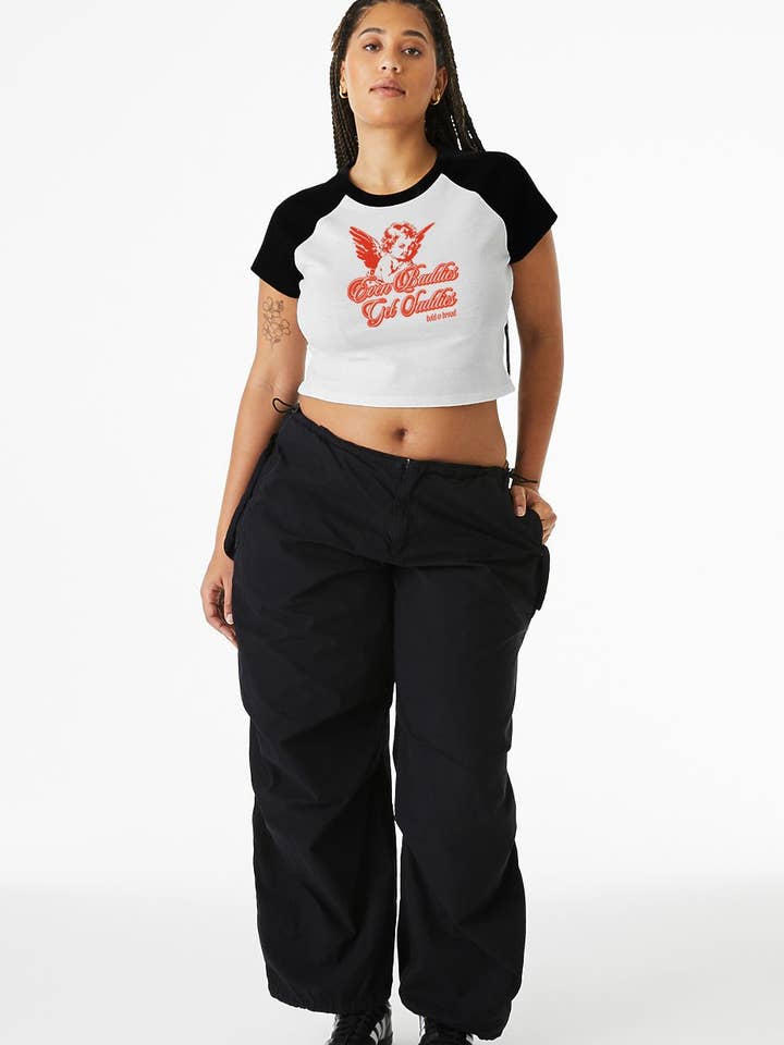 Bold & Broad - Wholesale Screen Printed T-Shirt - Women's - Angel Jawn Baby Tee2