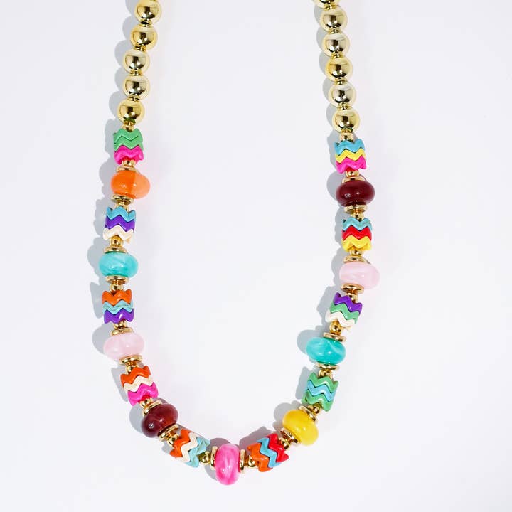 Treasure Jewels Inc. - Vente Collier de perles - Collier en Or Sweet Chaos