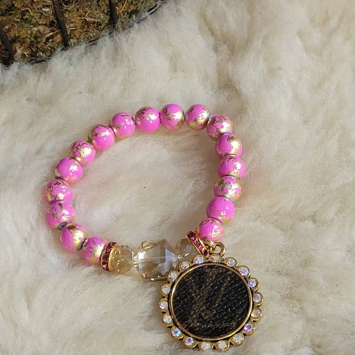 Upcycled LV bracelet for wholesale by Upcycled Always & Forever accessories