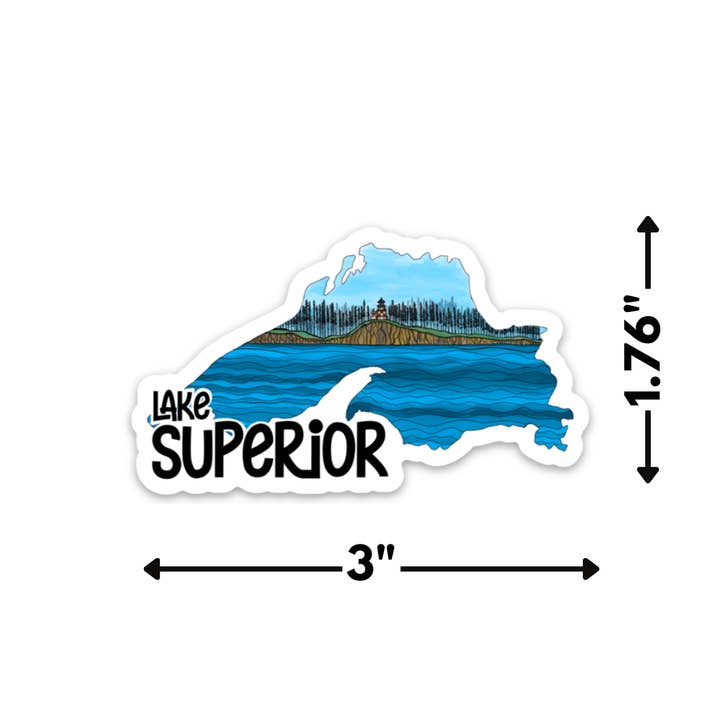 Kevin & Kaia - Wholesale Sticker - Lake Superior - Sticker