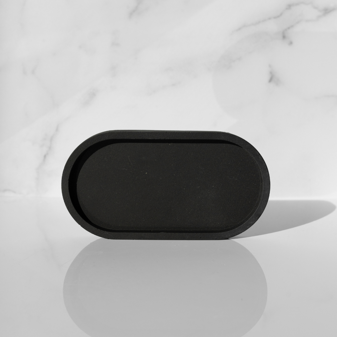 Janet Gwen - Wholesale Decorative Tray - Concrete Oval Tray0