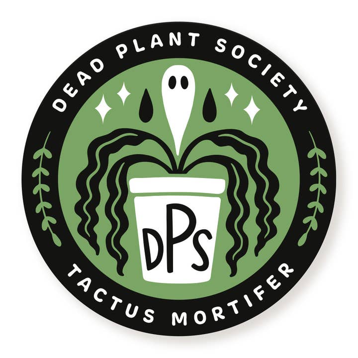 Døde Planters Selskab Badge Sticker for engroshandel hos A Fink & Ink