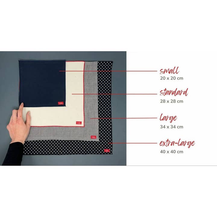 TSHU - Wholesale Handkerchief - Unisex - Soft Natural Flannel Handkerchief - 100% Organic Cotton