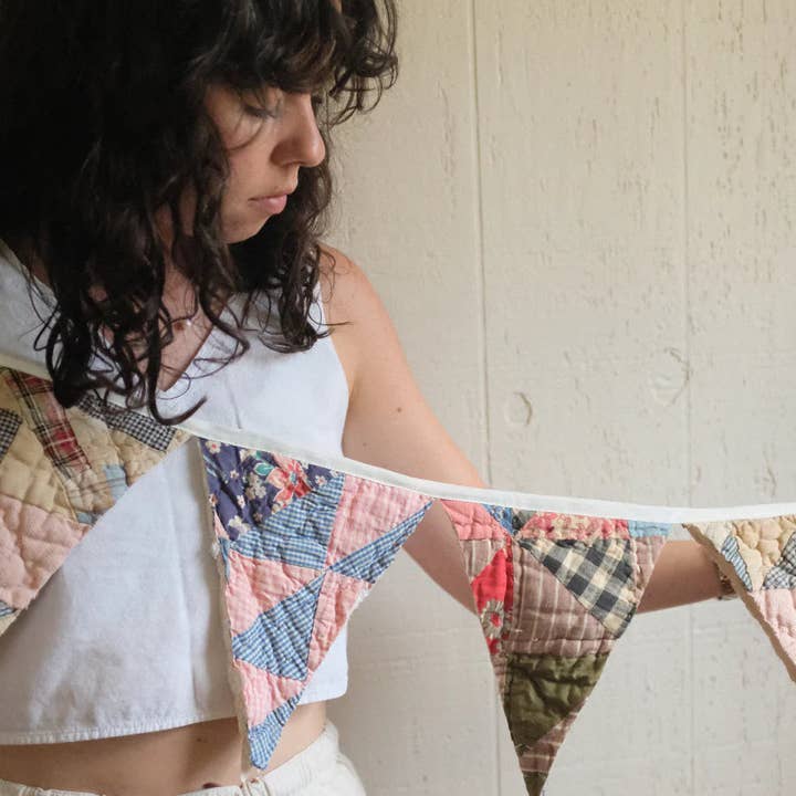 Reclaim Creative - Wholesale Bunting/Garland - Quilt Bunting - Assorted Quilts3