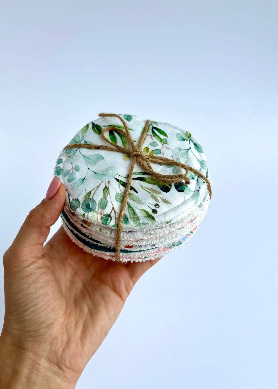 Pastel Baby – wholesale Amningskudde - Mamma – Bambu amningsinlägg, återanvändbara bröstinlägg - Eukalyptus1