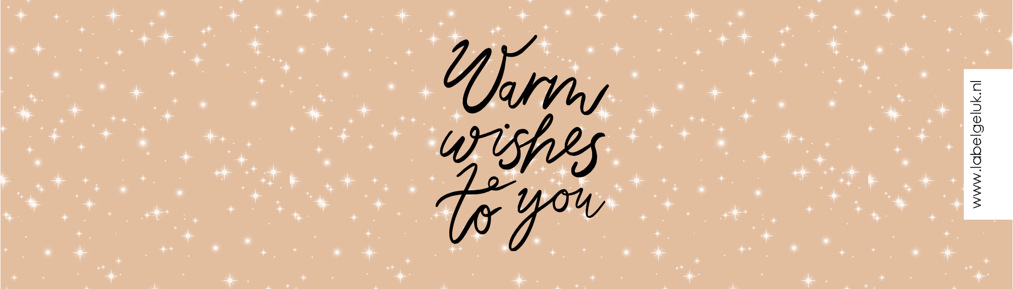 Labelgeluk - Wholesale Party Favor - Can with wrapper | Warm wishes to you | per 41