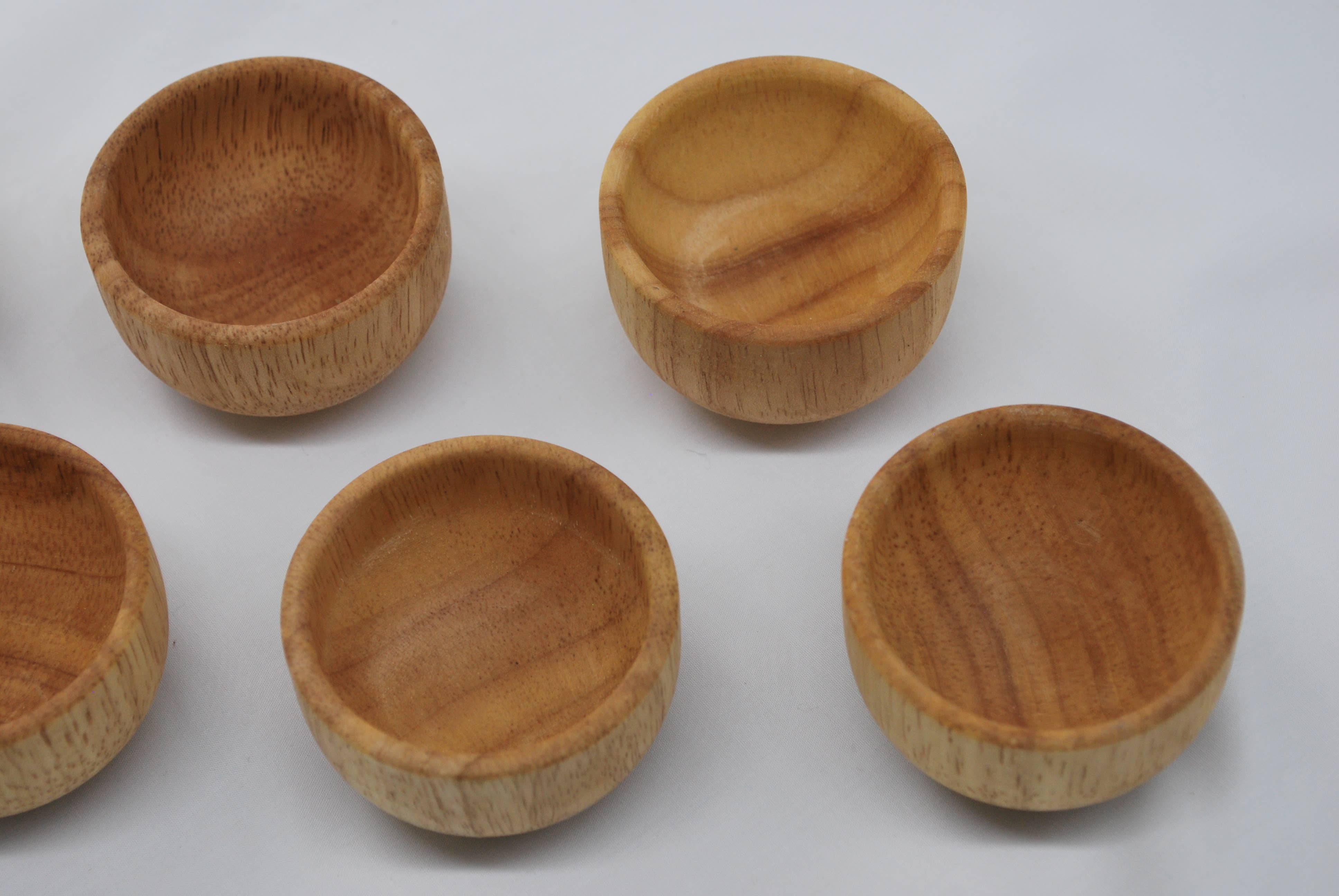 Q Toys - Wholesale Wood toy – Child - Mini Wooden Bowls Set of 63