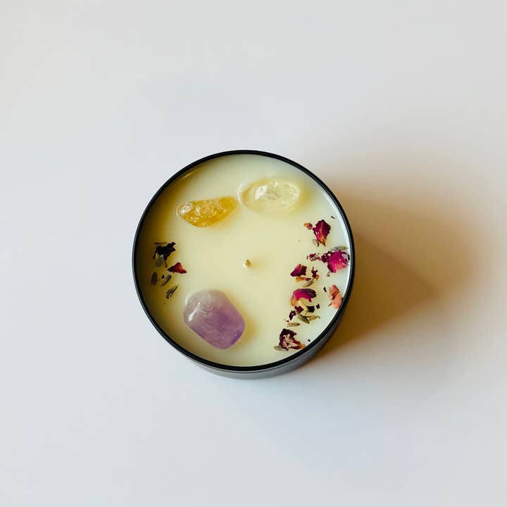 Sparkle’s Wax Melts - Vente Bougies de voyage - Bougie en cristal Intention Manifestation 8 oz