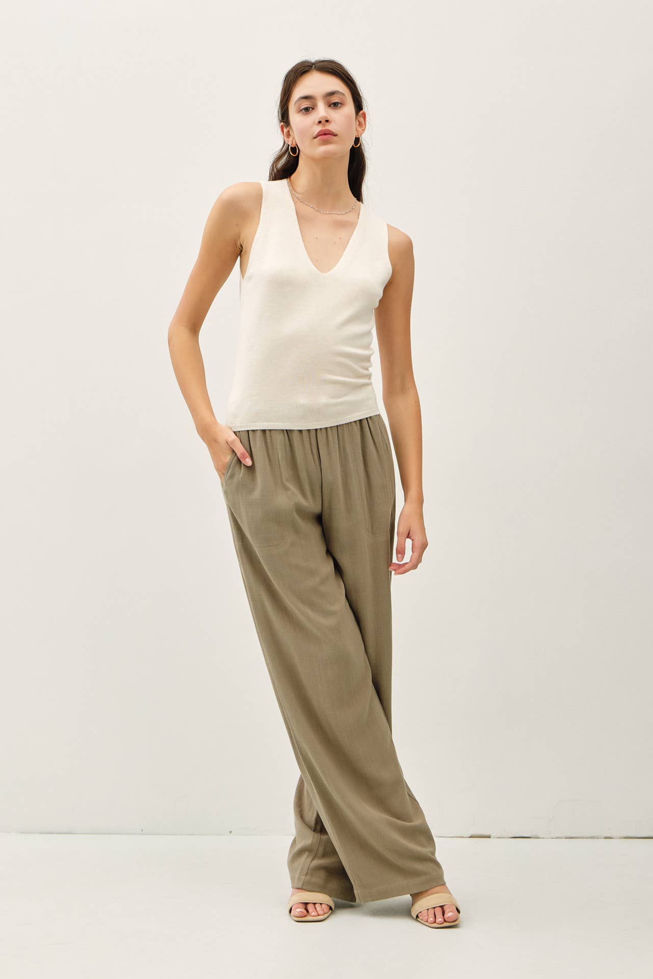 Be Cool - Wholesale Tank Top - Women's - MINIMAL V-NECK SWEATER TANK  10