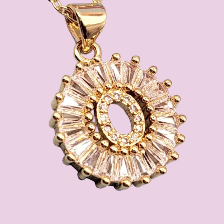 Arya Jewellery Wholesale – wholesale Pendant/charm necklace – Personalized Letter Crystal Initial Necklace2