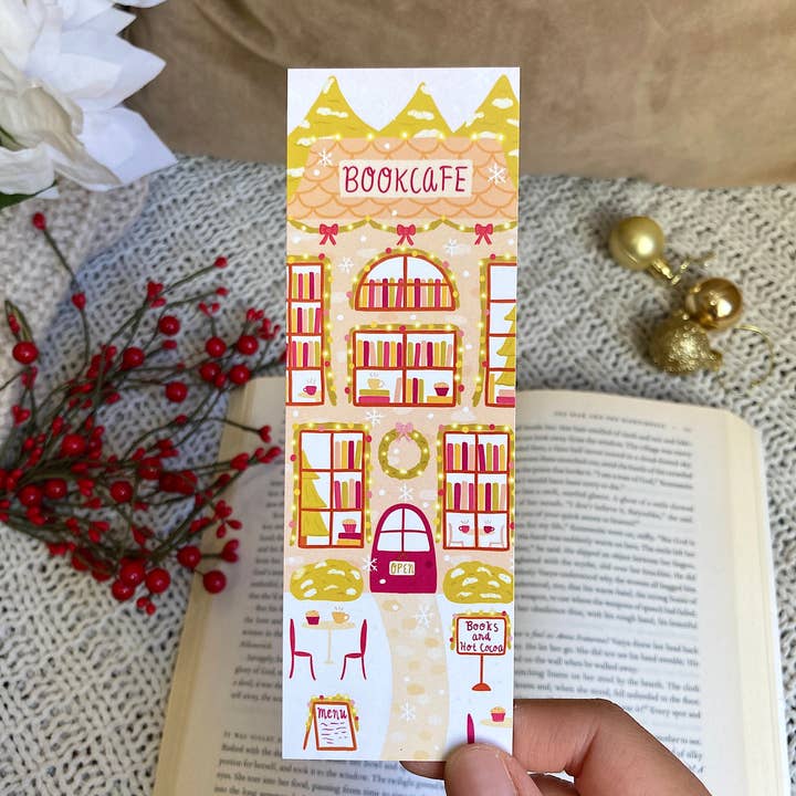 Tales and Pages Shop - Wholesale Bookmark - Christmas Bookcafe Bookmark4