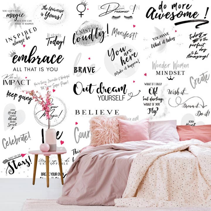 Girl Power 24/7 - Wholesale Wallpaper - Girl Power 24/7 Peel & Stick Wallpaper - Be Unstoppable! 4