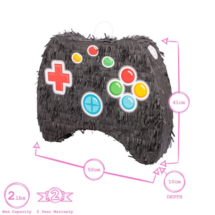 Rinkit Ltd - Wholesale Party Favor - 2pc Game Controller Pinata Set with Blindfold - By Fax Potat4