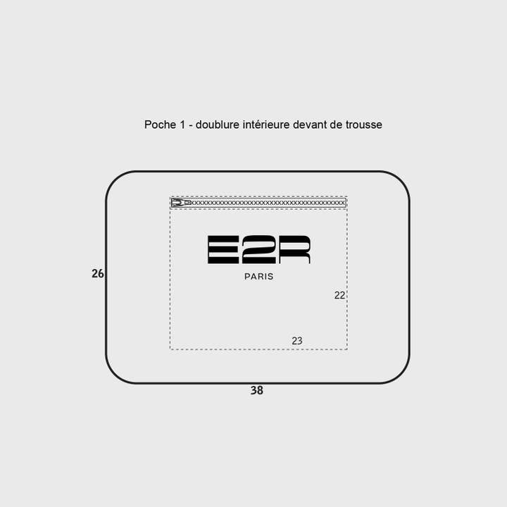 E2R PARIS – wholesale Datorväska - Unisex – Enzo ABB miljövänlig 15 tums grå bärbar väska5