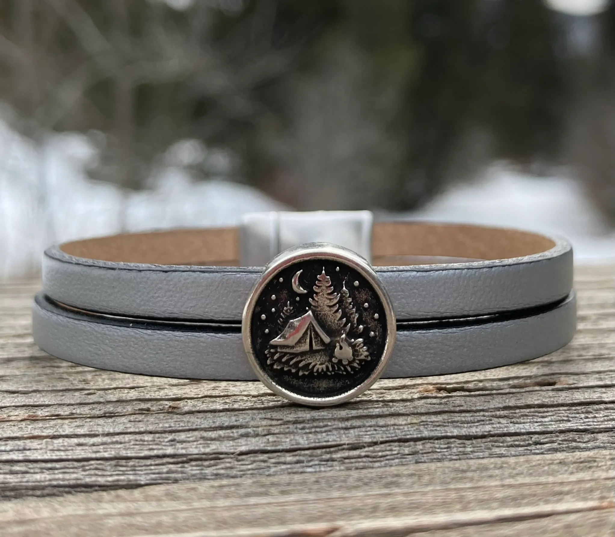 Rox-anne - Wholesale Charm/Dangle Bracelet - Wolf, Moose, Bear & A Campsite?!7