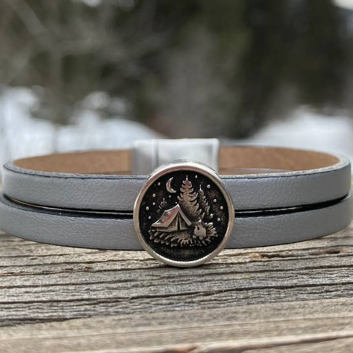 Rox-anne - Wholesale Charm/Dangle Bracelet - Wolf, Moose, Bear & A Campsite?!7