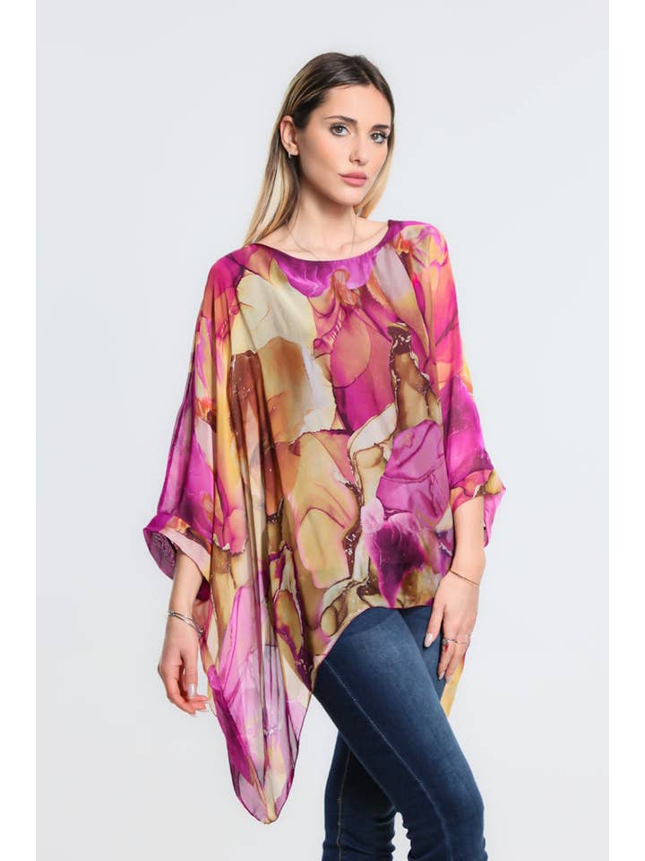 TINA Stephens Italy/Tees By Tina - Wholesale Kaftan - Women's - Sofia Zing Silk Kaftan (BQ201ZG)18